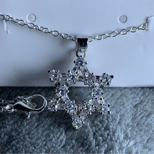 Elegant Sterling Silver .925, Star of David Pendant, NWT